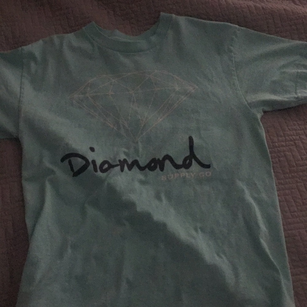 A light blue t-shirt